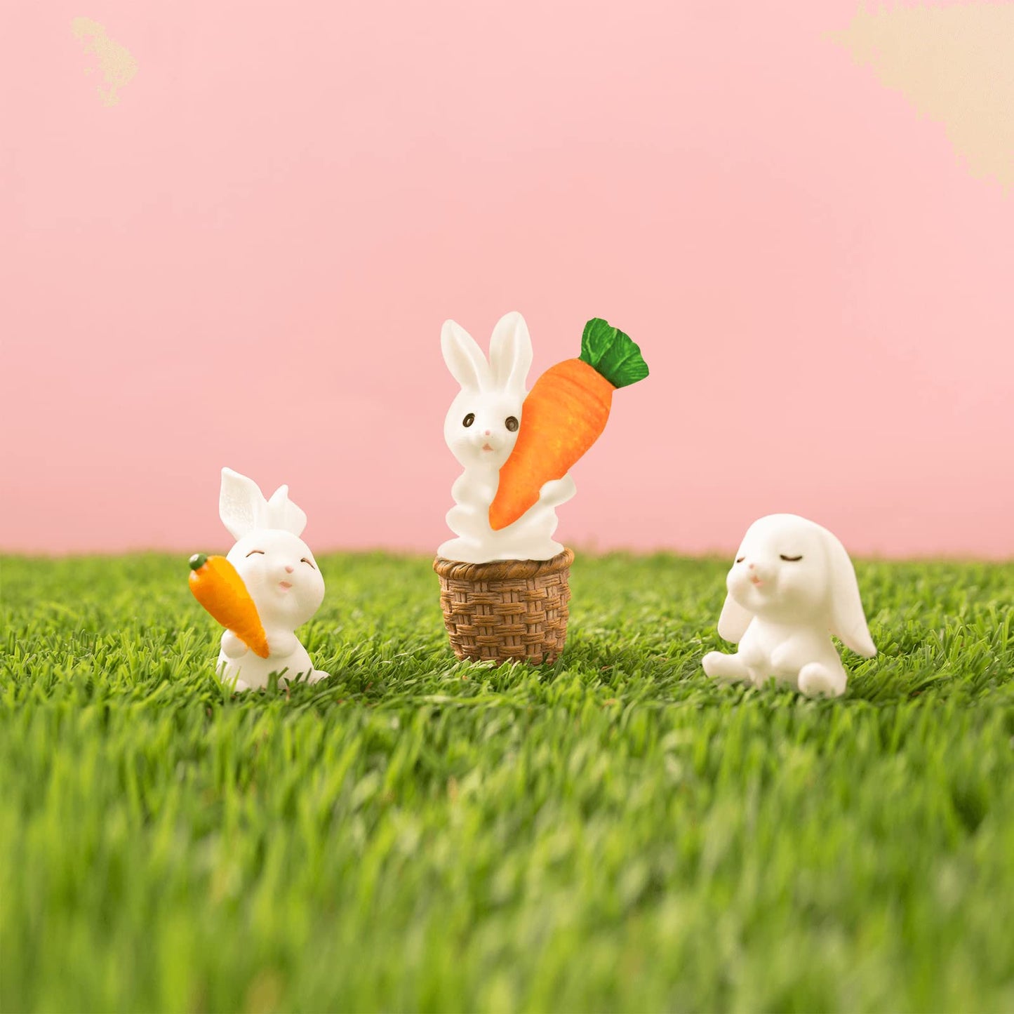 5Pcs Easter Fondant Molds Silicone Candy Molds Set Easter Egg Silicone Molds Bunny Silicone Chocolate Mold Carrot Shaped Molds for Cupcake Topper Chocolate Pastry,Cookie Jelly and Cake Decorations