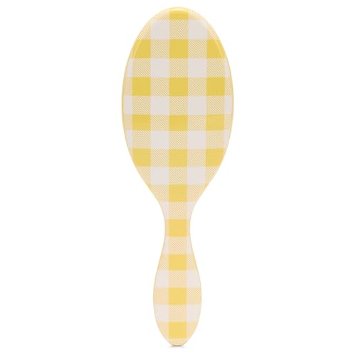 Wet Brush Original Detangler Hair Brush, Golden Gingham (Coastal Charm) - Ultra-Soft IntelliFlex Bristles - Detangling Brush Glides Through Tangles For All Hair Types (Wet Dry & Damaged) - Women & Men