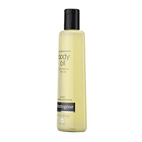 Neutrogena Lightweight Body Oil for Dry Skin, Sheer Body Moisturizer in Light Sesame Formula, 16 fl. oz