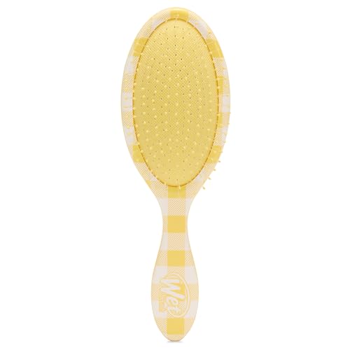 Wet Brush Original Detangler Hair Brush, Golden Gingham (Coastal Charm) - Ultra-Soft IntelliFlex Bristles - Detangling Brush Glides Through Tangles For All Hair Types (Wet Dry & Damaged) - Women & Men