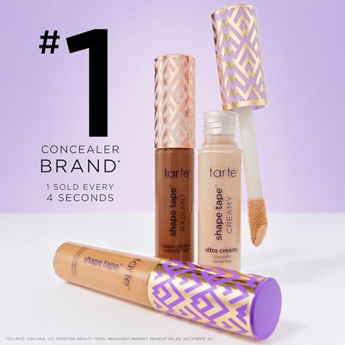 tarte shape tape best-sellers set – Shape Tape Concealer, Hydrating Lip Gloss Balm & Mascara for Curl, Volume & Length, Longwear, Cruelty Free