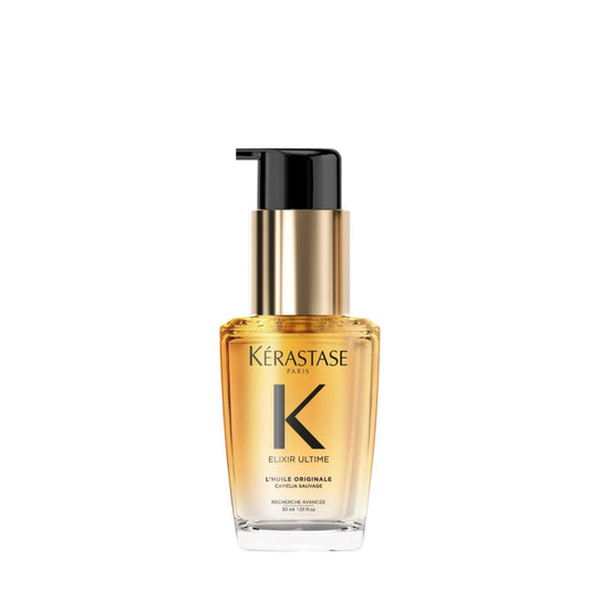 Kerastase Elixir Ultime Travel Size L'Huile Original Hair Oil - Hydrating Oil Serum to Smooth Frizz and Add Shine, Strengthens and Provides Heat Protection, For All Hair Types