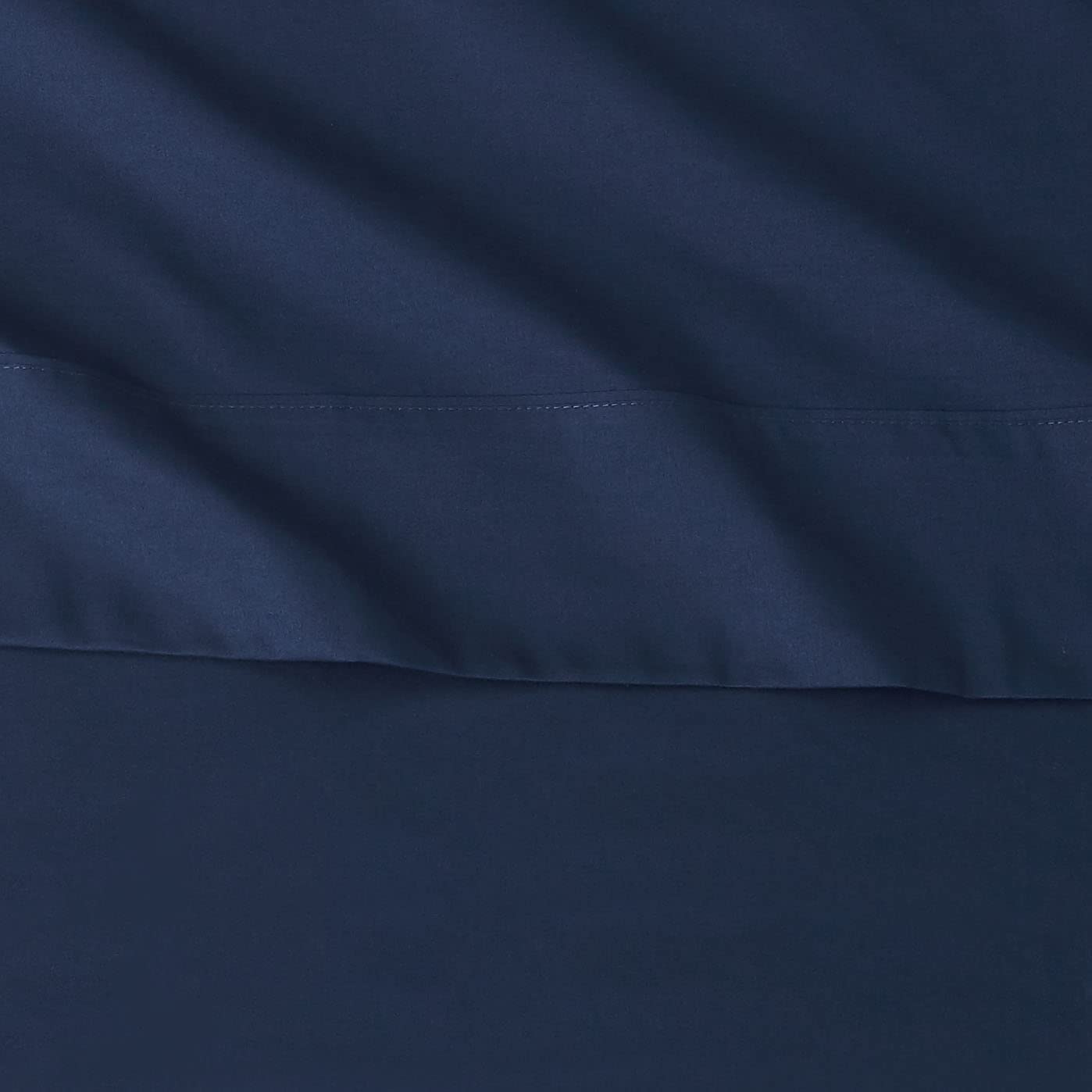 AmazonBasics Microfiber Sheet Set, Twin, Navy Blue