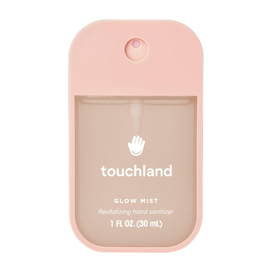 Touchland Glow Mist Revitalizing Hand Sanitizer Spray, Rosewater scented, 1FL. OZ. Travel Size