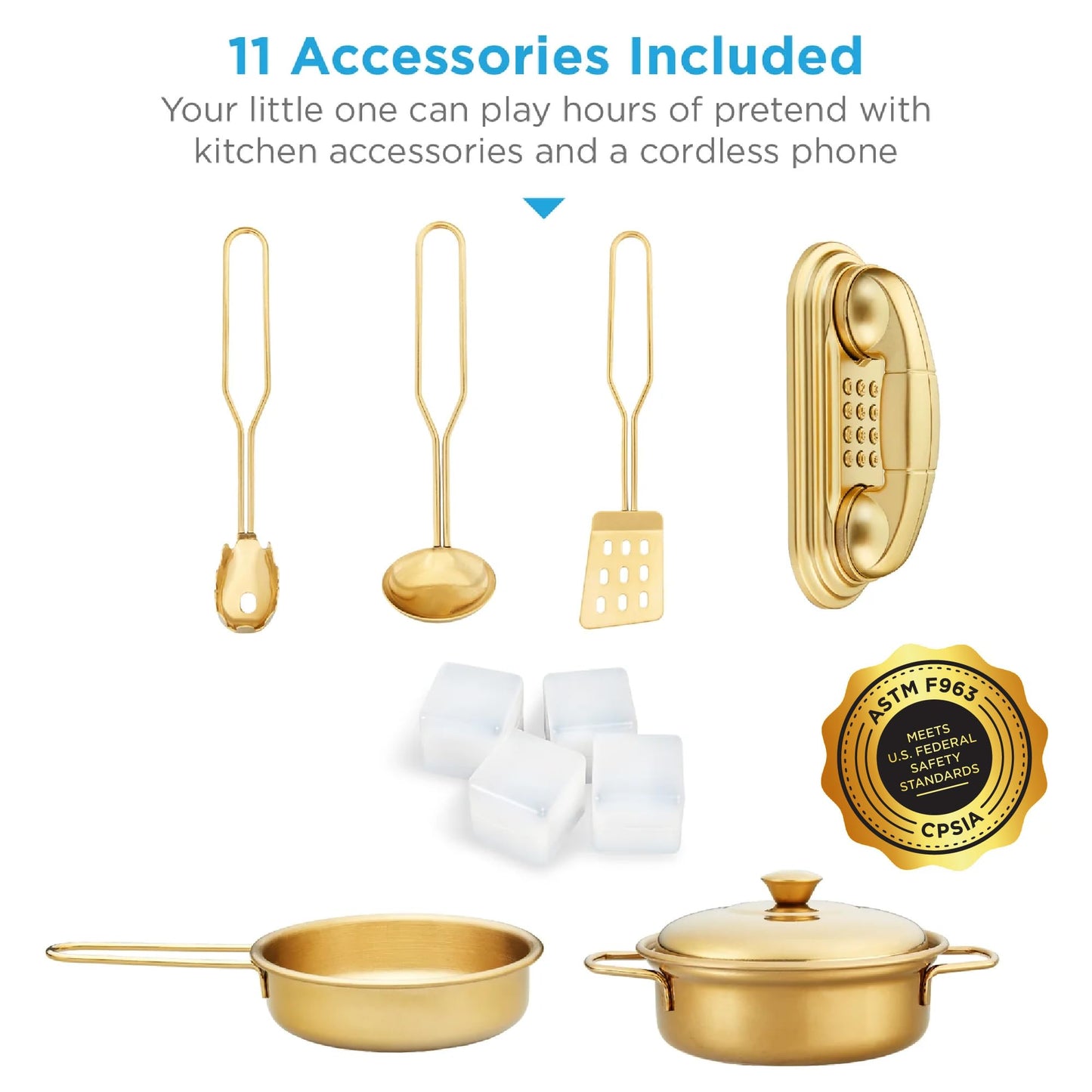 Best Choice Products Pretend Play Kitchen Wooden Toy Set for Kids w/Realistic Design, Telephone, Utensils, Oven, Microwave, Sink - Pink Floral