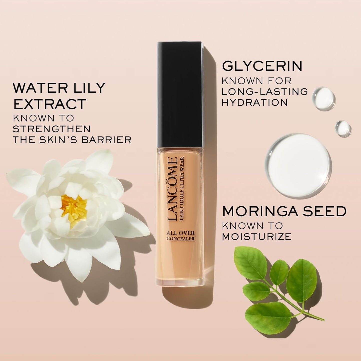 Lancôme Teint Idole Ultra Wear All Over Full Coverage Concealer - Natural Matte Finish & Lightweight Under Eye Concealer - Up To 24H Wear