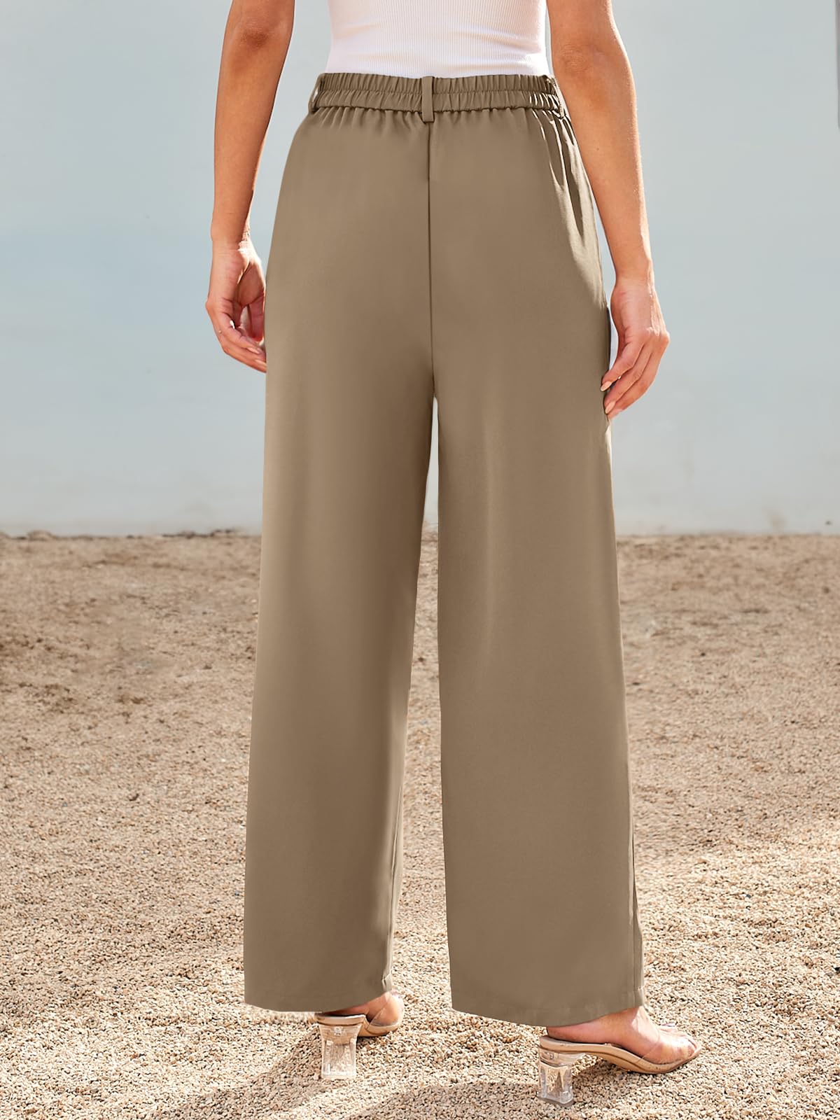 LILLUSORY Wide Leg Dress Pants Women's High Waisted Dressy Trousers