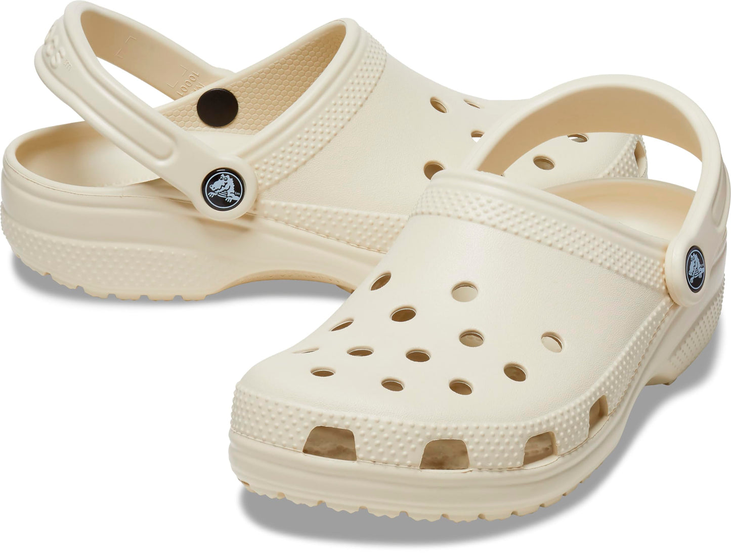 Crocs Unisex Classic Clogs, Bone, Numeric_7 US Men