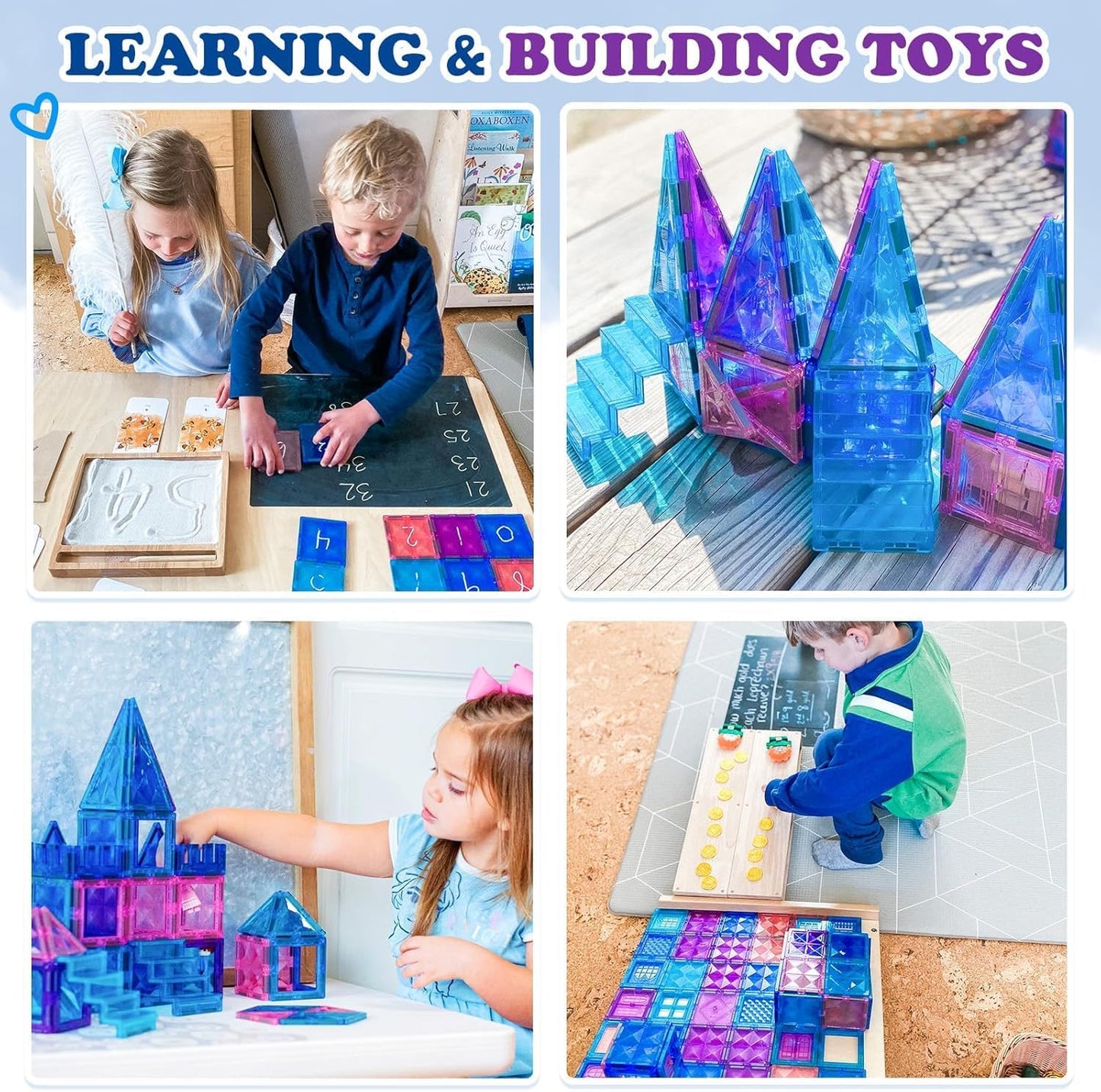 Soyee Diamond Magnetic Building Blocks - Princess Toys for 3-8 Year Old Girls & Boys - 3 4 5 6 Year Old Girl Birthday Xmas Present