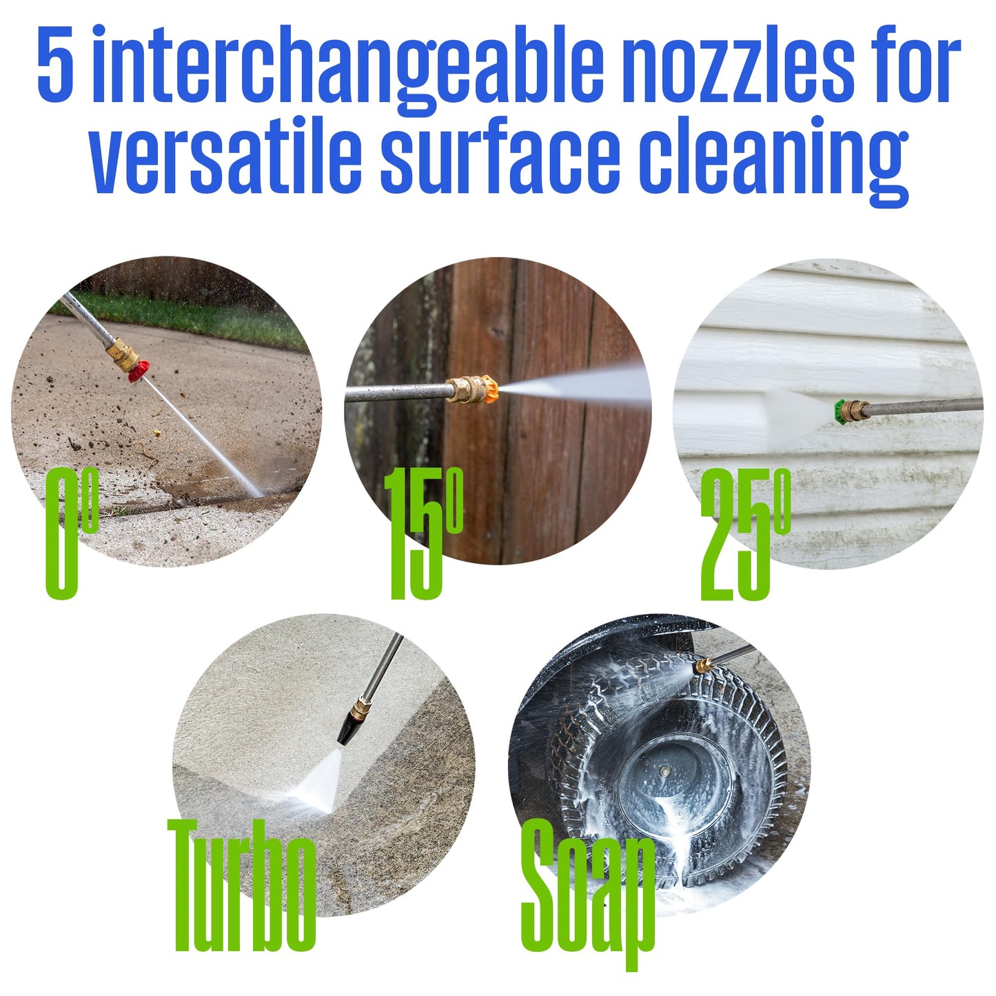 Westinghouse ePX3100 Electric Pressure Washer, 2300 Max PSI 1.76 Max GPM with Anti-Tipping Technology, Onboard Soap Tank, Pro-Style Steel Wand, 5-Nozzle Set, for Cars/Fences/Driveways/Home/Patios